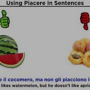 Lesson 100 Use Of The Irregular Verb Piacere Henry N Raymond