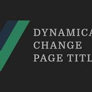 Vue Tip Dynamically Change Page Title Michael Hoffmann