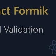 React Formik Tutorial 25 Field Level Validation Codevolution