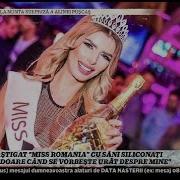 A Câștigat Miss România Cu Sâni Siliconați Mă Doare Când Se Vorbește