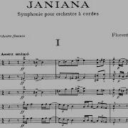 Florent Schmitt Janiana Symphony For String Orchestra Op 101