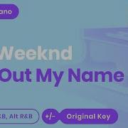 Call Out My Name Piano Karaoke Instrumental The Weeknd