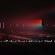 All The Things She Said Slowed Reverb Remix