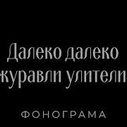 Далеко Далеко Журавли Улетели Минус