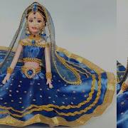 Barbie Doll Lehenga Making Barbie Doll Makeup Creative Craft Doll