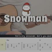 Snowman Sia Guitar Fingerstyle Cover