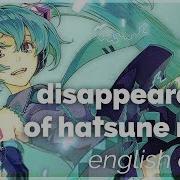 The Disappearance Of Hatsune Miku English Cover Rachie 初音ミクの消失