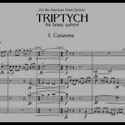 American Brass Quintet Triptych For Brass Quintet Rotational Games