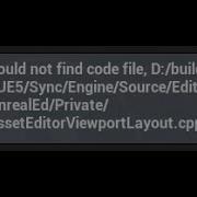 Unreal Engine Could Not Find Code File Error Algosyntax