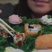 Sushi Rolls Seaweed Salad Асмр Mukbang Asmr Eating Show No Talking Суши И Роллы Мукбанг Россия
