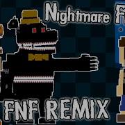 Fnf Remix Fnf Vs Nightmare Fredbear Fnaf 4 Minigame Friday Night Funkin Mod