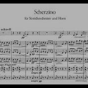 Scherzino Scherzino For String Orchestra And Horn