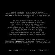 Sect Unit Game V2 Feat Witchouse 40K