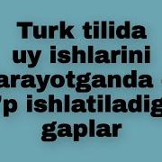Турк Тилида Сузлашув