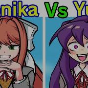 Friday Night Funkin Monika Vs Yuri Epiphany Cover Doki Doki Takeover Literature Club Fnf Mod