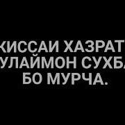 Кисаи Хазрати Сулаймон Бо Мурча Шайх М С