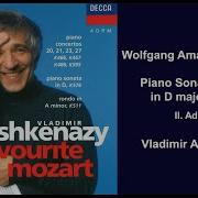 Piano Sonata No 18 In D K 576 Ii Adagio Vladimir Ashkenazy