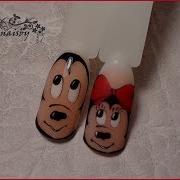 Микки И Минни Маус Дизайн Ногтей