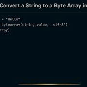 How To Convert A String To A Byte Array In Python 1 Minute Python