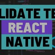 How To Validate Text From Text Inputs In React Native Apps Using Regex And Show A Validation Error Misscoding