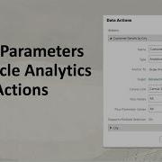 Using Parameters In Oracle Analytics Data Actions Oracle Analytics