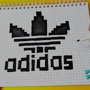 Как Рисовать По Клеточкам Как Нарисовать Знак Adidas