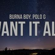 Burna Boy Want It All Lyrics Ft Polo G Vibesonly