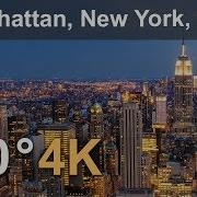 360 Video Manhattan New York Usa 4K Aerial Video