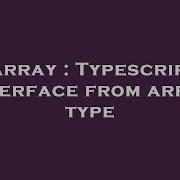 Array Typescript Interface From Array Type Hey Delphi