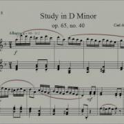 Study No 8 Study In D Minor Op 65 No 40 Carl Albert Loeschhorn Piano