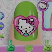 Hello Kitty Nail Salon Play Nail Polish And Learn Colors Game For