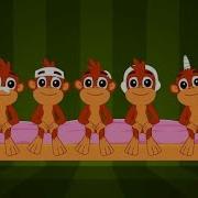 Пять Маленьких Обезьянок Песенки Для Детей На Английском Five Little