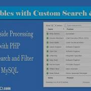 Add Custom Search And Filter To Datatables Server Side Processing With Php Codexworld