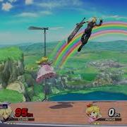 Cloud Vs Peach Super Smash Bros Wii U