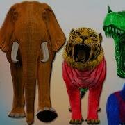 Dinosaurs Vs Animals Dinosaur Gorilla Lion Bear Elephant Finger Family Songs Collection For Kids