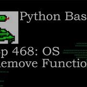 Python Basics Os Remove Function Python Basics