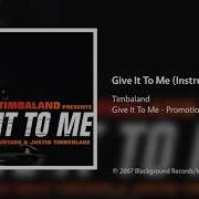 Timbaland Give It To Me Instrumental Clean Radio Promo