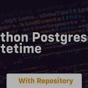 Python Postgresql Datetime Codemint