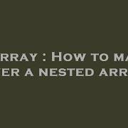 Array How To Map Over A Nested Array Hey Delphi