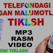 Telefondagi Ochgan Malumotlarni Tiklash Mp3 Video Rasm Barchasini