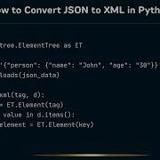 How To Convert Json To Xml In Python 1 Minute Python