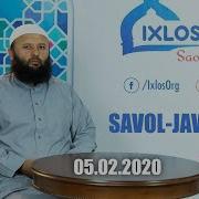 Savol Javob Shayx Sodiq Samarqandiy 2020