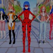 Ievan Polkka Miraculous Ladybug Mmd