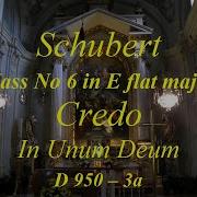 Mass In E Flat Major D 950 Iii Credo Credo In Unum Deum Richard