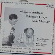 Violin Sonata In D Major Op 4 Iii Presto Robert Zimansky Boris Mersson