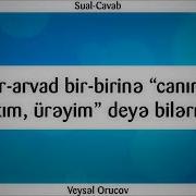 Ər Arvad Bir Birinə Canım Aşkım Ürəyim Deyə Bilərmi Veysəl Orucov