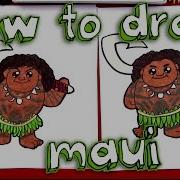 Maui Gets His Tattoos Moana Learn To Color Painting Game