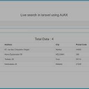 Live Search In Laravel Using Ajax Webslesson