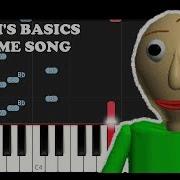 Baldi S Basics Sheet Music