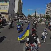 Колонна Байкеров В Городе Фару Португалия 2014